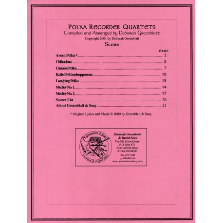 Polka Recorder Quartets