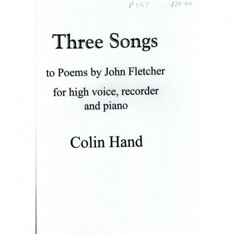 Three Songs to Poems