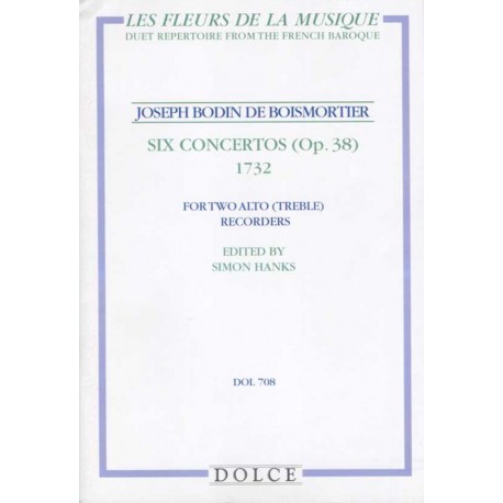 Six Concertos (Op. 38) for two Treble Recorders