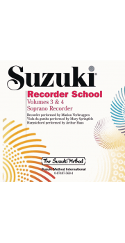 Suzuki Recorder School (Soprano Recorder) CD, Volume 3 & $