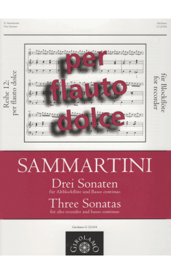 Three Sonatas Sammartini
