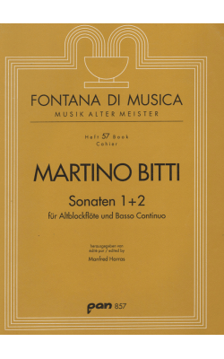 Sonata 1 and 2 for Treble Recorder and Basso Continuo