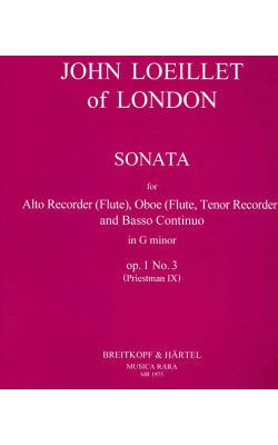 Sonata in G Minor Op 1 No3