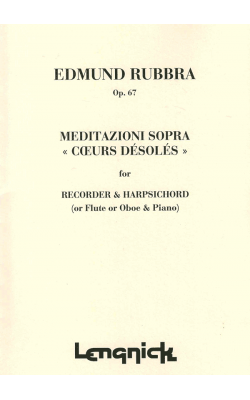 Meditazioni sopra 'Coeurs Desoles' Op 67