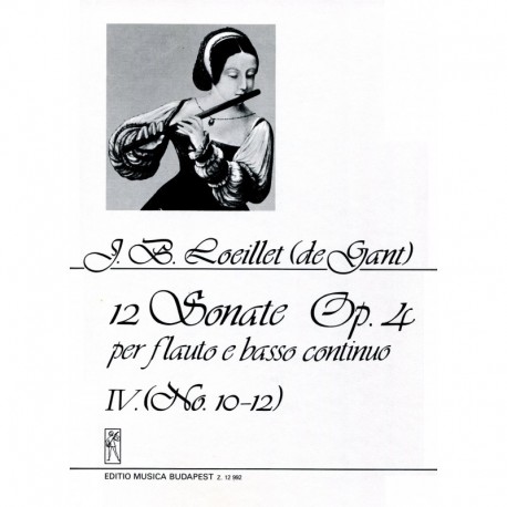 12 Sonatas Op 4, Volume 4, No 10-12