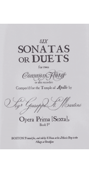 Six Sonatas or Duets