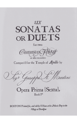 Six Sonatas or Duets