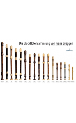 Poster Die Blockflotensammlung von Frans Bruggen