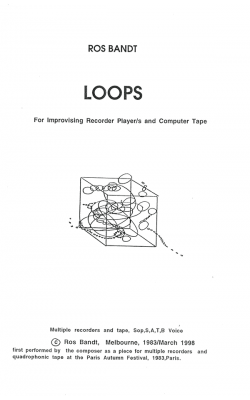 Loops for Improvising Recorder Players and Computer Tape