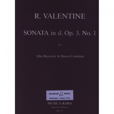 Sonata in d minor Op 3 No 1