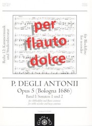 Opus 5 (Bologna 1686) Vol 1: Sonatas 1 and 2