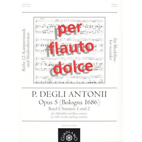 Opus 5 (Bologna 1686) Vol 1: Sonatas 1 and 2