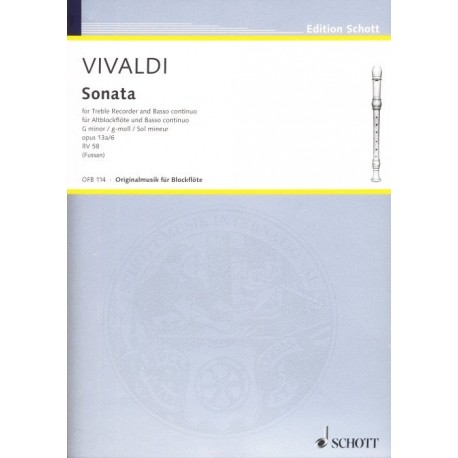 Sonata in g minor Op13A No6, RV58