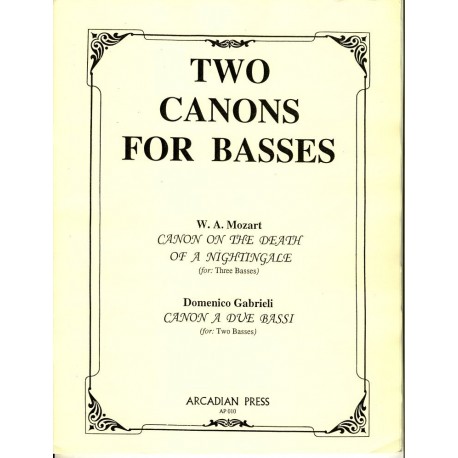 Two Canons for Basses