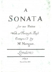 A Sonata for Two Flutes with a Through Bass