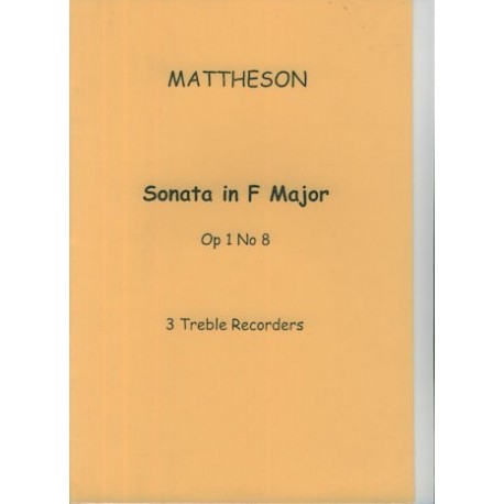 Sonata in F Major Op 1, No 8