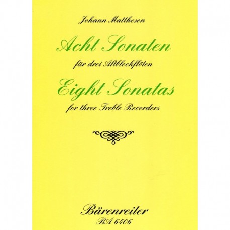 Eight Sonatas Op1 (3-10)