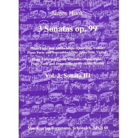 3 Sonatas (Op 99): Vol 3, Sonata 3