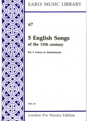 5 English Songs of the 15th century