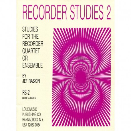 Recorder Studies 2: Studies for the Recorder Quartet