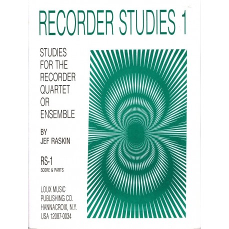 Recorder Studies 1: Studies for the Recorder Quartet
