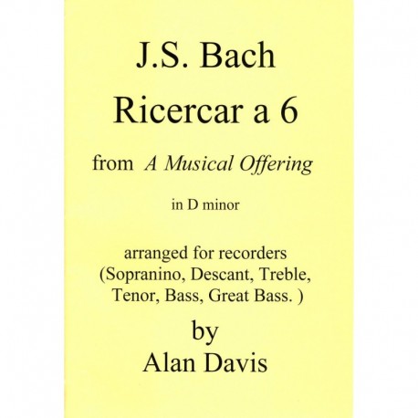 Ricercar a 6 in d minor BWV1079