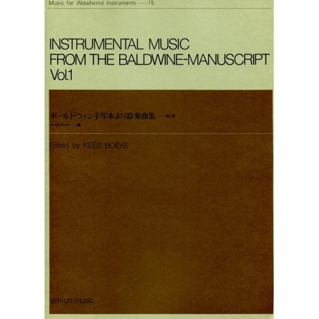 Instrumental Music from the Baldwine-Manuscript Vol 1