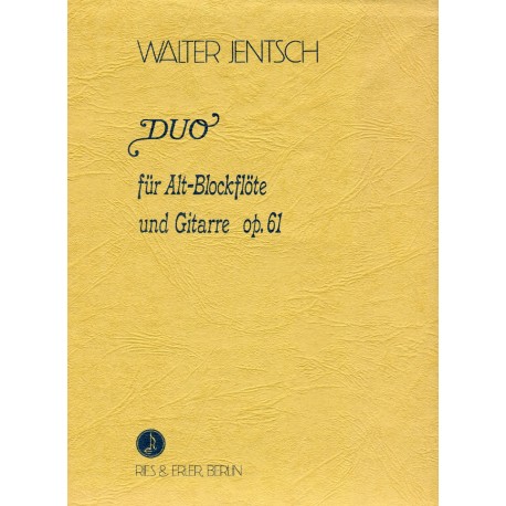 Duo for Treble Recorder and Guitar Op. 61