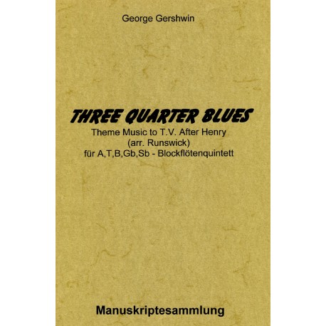 Three Quarter Blues: Theme Music to TV After Henry